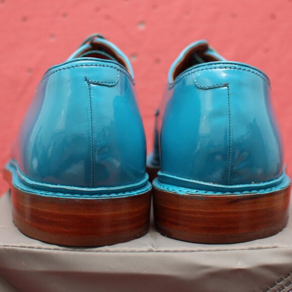 Florsheim by Duckie Brown Patent Leather Oxfords in Aqua Blue main image 8